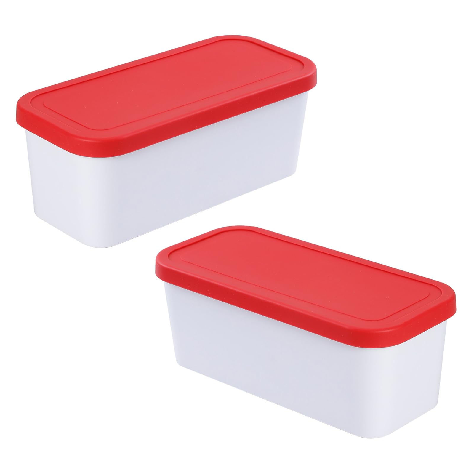 alloneslife Space Saving Stackable Ice Cream Organizers for Tidy Freezer Arrangement Limited Freezing Treat Keeper