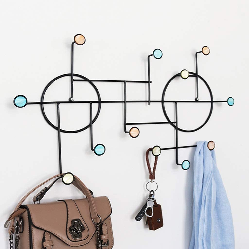 Percheros De Pared Ganchos Perchero De Hierro, Perchero De Moda, Colgador De Pared Para Vestíbulo Creativo, Colgador Práctico, Perchero Para Ropa, Perchero, Soporte Gancho Colgador ( Size : 10 hooks )