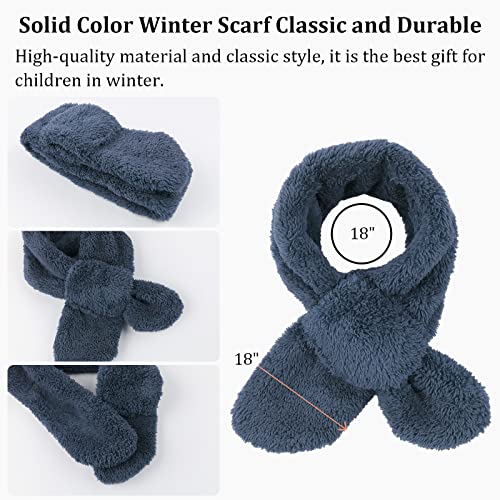 Image of JANGANNSA Fleece Kids Scarf - Warm Winter & Autumn Neck Warmer for Boys & Girls 1-6Y