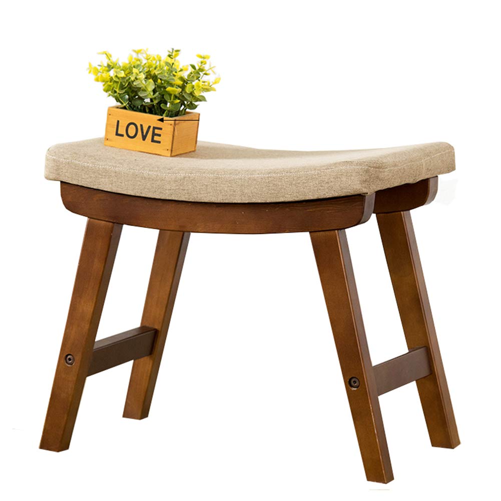 Banc en tissu de lin pour s'asseoir confortablement et ranger l'entrée A7