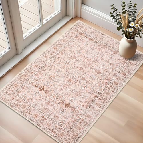 Tapete Persa Vintage 2x3 Resistente a Manchas Lavável