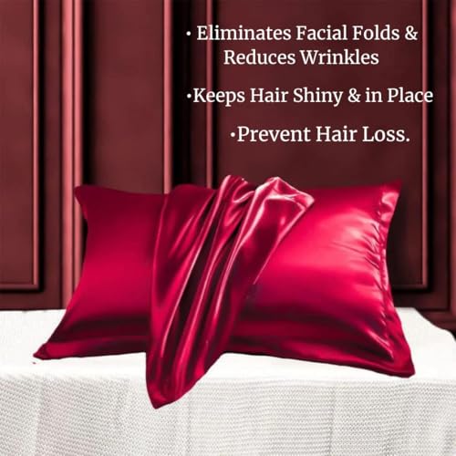 Image of Atrube's Satin Bonnet for Curly Hair | Silk Bonnet for Hair | Combo Pack of 2 Satin Pillowcases 3 Silk Scrunchies Adjustable HairCap