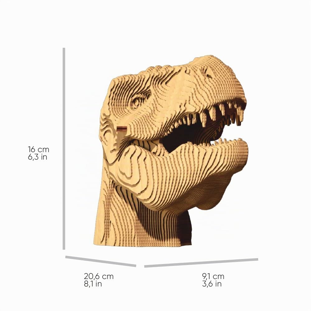 Dinosaurio T-Rex Puzzle 3D de Cartón – Maqueta para Montar