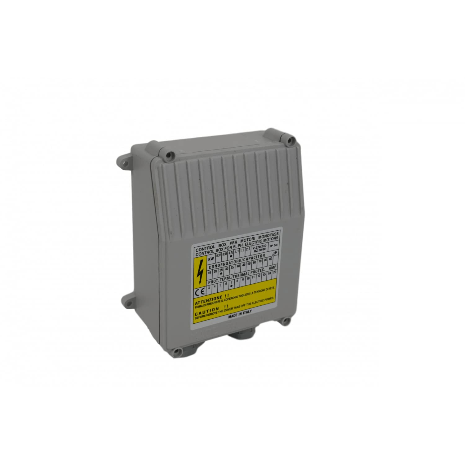Coffret De Démarrage C-box 1.5kw 60uf Pour Pompe Immergée 220v Mono