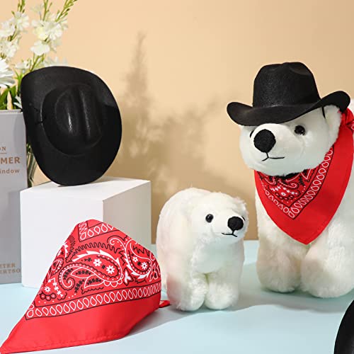 12 Pieces Dog Cowboy Hat Halloween Dog Cowboys Pet Bandana Cowboy Costume Accessories Dog Cowboy Hat Dog Cowboy Bandanas For Dog Cat Party Cosplay Decorations And Daily Wearing #TOP6