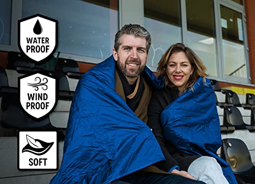 Dagmi Outdoors Waterproof Outdoor Blanket Large Fleece Stadium & Camping Blankets For Cold Weather. Perfect For Outdoors, Car, Dogs, Picnic. Windproof, Quilted, Extra Warm, Machine Washable #TOP5