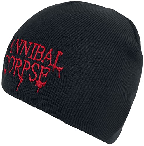 Bonnet Cannibal Corpse noir 100% polyacrylique pour homme et femme fan de metal