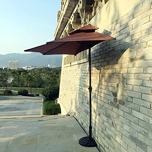 Medio parasol de 270 cm impermeable para balcón patio y terraza 5
