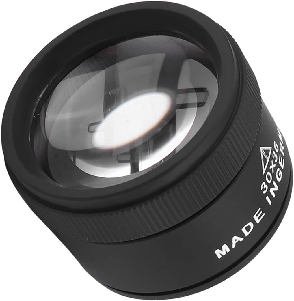 – Jewellers Loupe, 30X Loupe, Jewellers Magnifying Glass, Pocket Magnifying Glass, Jewelry Optical Magnifier Magnifying Lens Jewelries Loupe Tool for Stamp Coin Collection
