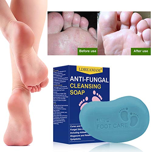 Foot Bar Soap, Bar Soap Treatment for Athlete\'s Foot,Helps Smelly Feet, Sweat, Ringworm, Skin Irritations,Yeast Infections,Corn Callus, Natural Care