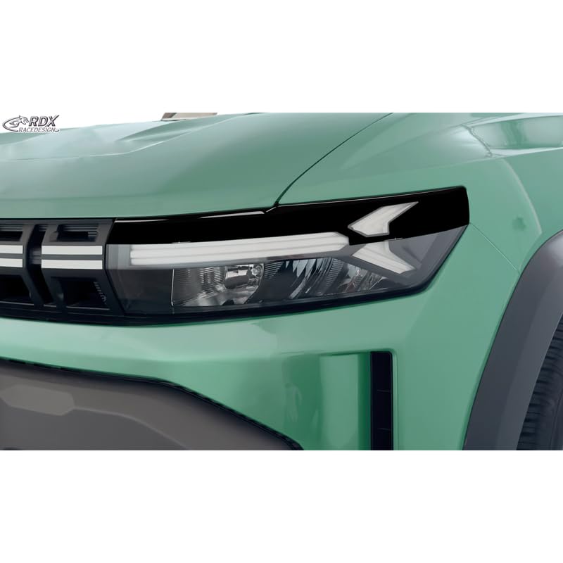 Spoilers de phares RDX pour Dacia Duster III et Bigster 2024 look sport noir brillant