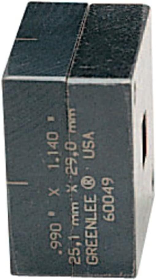 Greenlee 60052 Rectangular Die Unit, 1.25-Inch X 1.38-Inch
