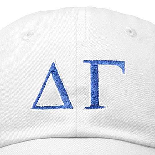 Image of DALIX Delta Gamma Sorority Hat Womens Greek Letters Embroidered Baseball Cap