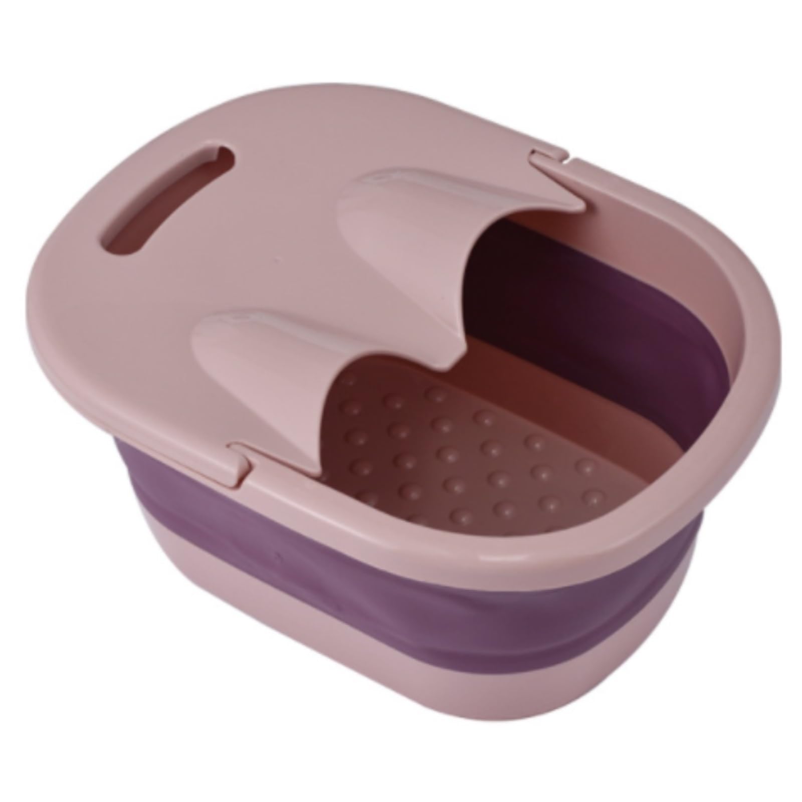 Fussbad Klappbare Fußbadewanne Aus Kunststoff for Den Heimgebrauch Fußwanne Pool(Pink)