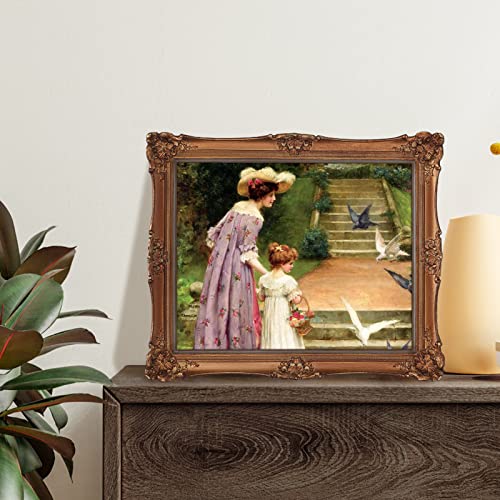 Giftgarden 8X10 Vintage Picture Frame Bronze Gold, Antique Ornate 8 By 10 Photo Frame For Tabletop Display, Classical Victorian Frame Style #TOP5