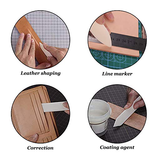 Wonvoc Bookbinding Tools Kit, Sewing Awl Tool, Bone Folder Creaser, Waxed Thread, Large-Eye Needles, Scissors For Leathercraft Bookbinding And Scrapbooking #TOP4