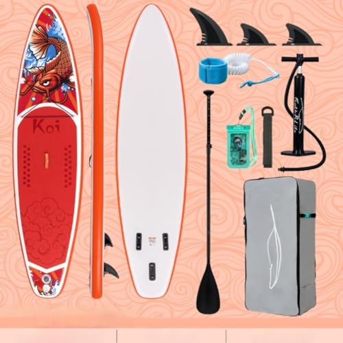 TIMDU サーフボード サップボード スタンドアップパドルボード インフレータブル PVC材質 335x83x15cm 超軽量 滑り止め 初心者 釣り ヨガ サーフボード サーフィン アウトドア レクリエーション (a,335x83x15cm-FR01D