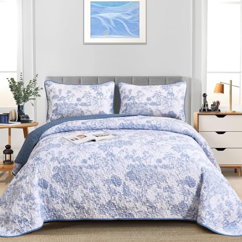Parure de lit 2 pièces bleu drap de lit simple microfibre douce - 3