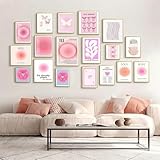CAIJ Aesthetic Poster Set – 16er Rosa Wandbilder & 