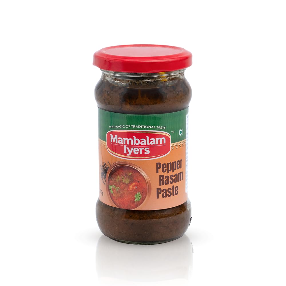 Pepper Rasam Paste - 300g Glass bottle | South Indian Rice mixes made with 100% Gingelly Oil | Melagu Rasam Paste (B0DF7B8M3N) Amazon Price History, Amazon Price Tracker