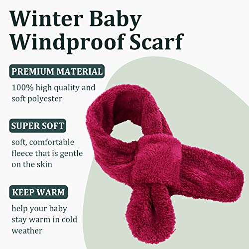 Image of JANGANNSA Fleece Kids Scarf - Warm Winter & Autumn Neck Warmer for Boys & Girls 1-6Y