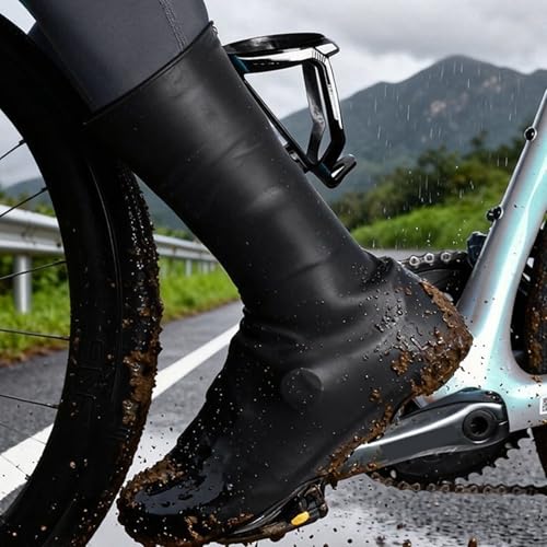 Protector antideslizante de silicona para calzado de ciclismo, defensa contra barro y lluvia, reutilizable miniatura 4