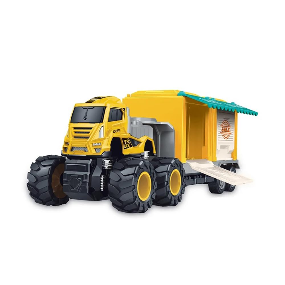 DUWOL 1:43 Alloy Logistic-Transportation Shop Truck Toys with Friction Powered Miniature Car Vehicle Toy for Kids 1