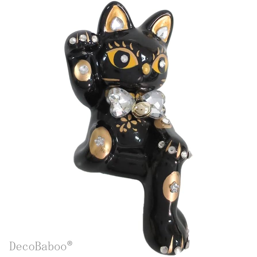 Amazon.co.jp: 【DecoBaboo招き猫】ラッキーキャット 小 足組猫