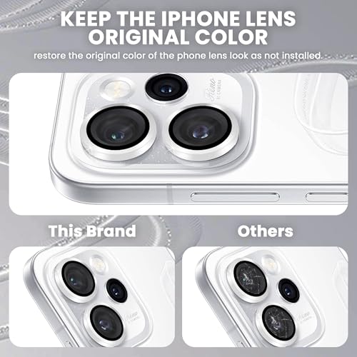 Image of ArmourPro Camera Lens Protector Tempered Glass for Oppo Reno 15 Pro Mini (6.32 Inches) Tough HD Individual Aluminum Alloy Rings 9H Camera Cover, Scratch-Resistant,Camera Rings Protection| Silver, 1 Pack