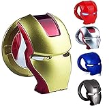 Car Engine Ignition Push Start Button Cover, Marvel Gifts Iron Man car Accessories 3D Circle Ring Cover Iron Man Car Interior Accessories (Gold+red)