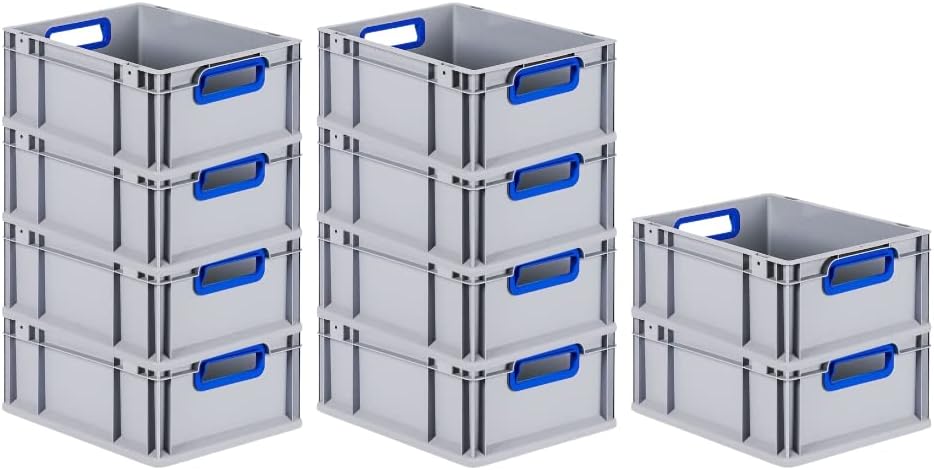 keeeper Opbergmandjes met handgrepen, Euro-Box XL, Procyclen, 28 l, Bruno Eco Line, eco-blauw