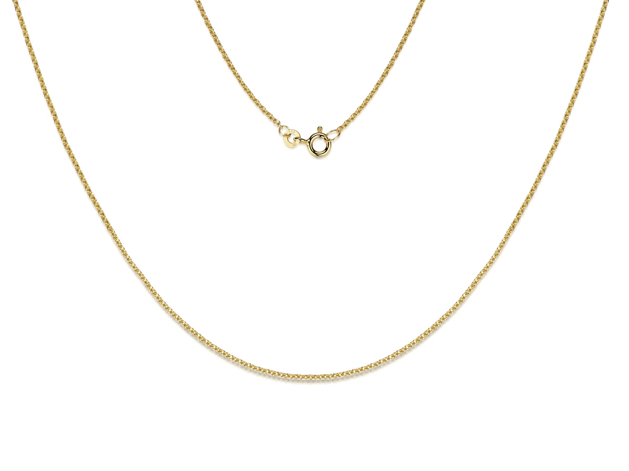 Erbskette 1,5mm Breite, Kinderkette - 333 Gold, Längen wählbar von 32-37cm