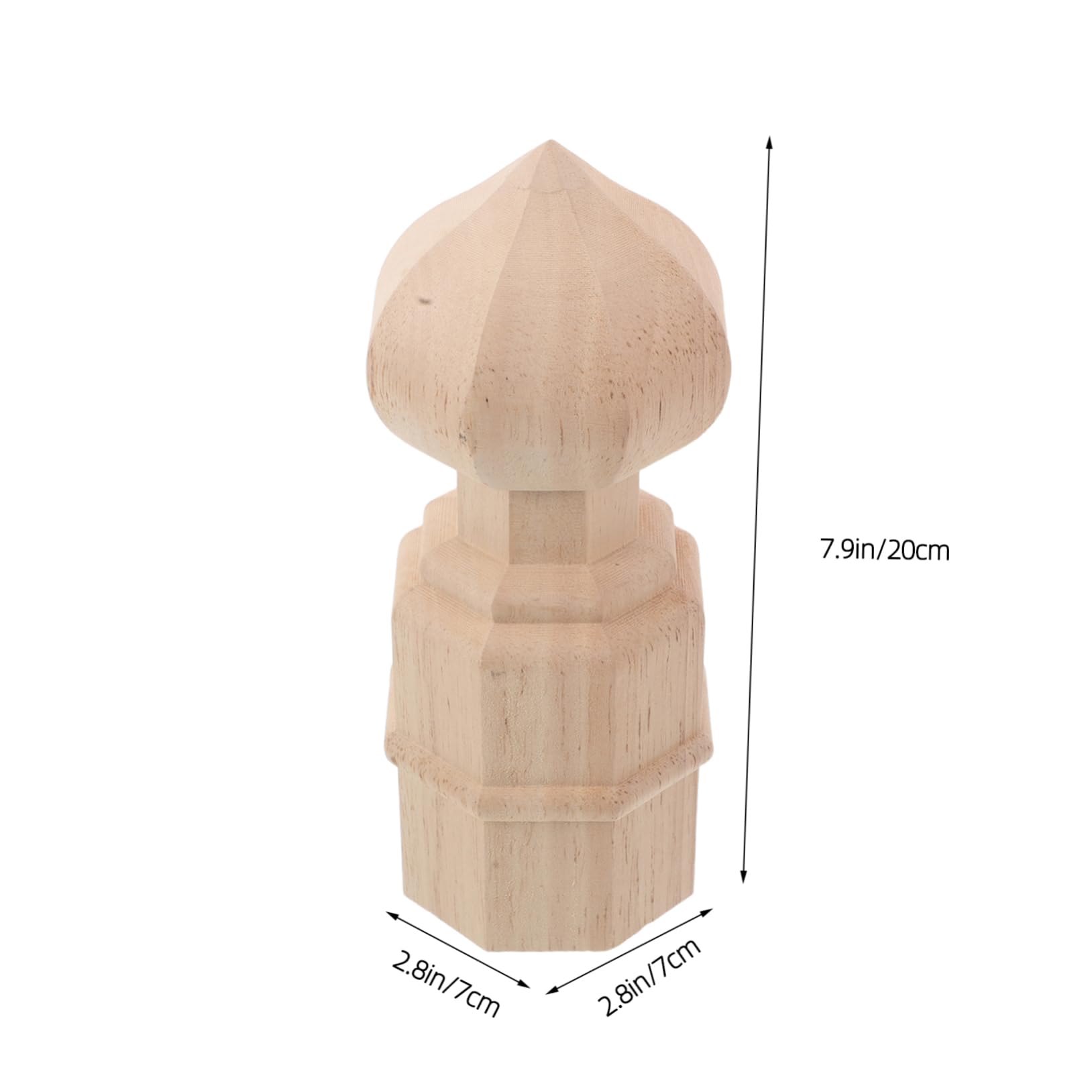 Alipis Elegante Europäische Holzspitze für Treppenpfosten und Bettpfosten Stabile Verformungsbeständige Dekoration im Französischen Hochzeitsstil Beige