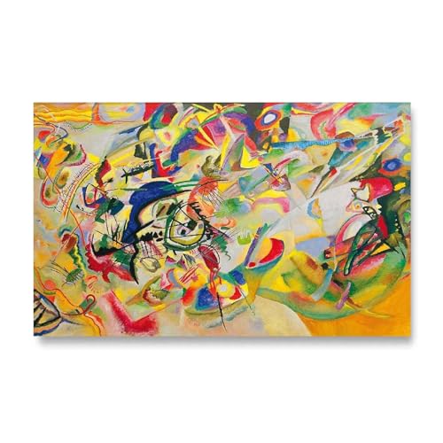 Toile murale abstraite Coloré 100x200 cm Tableau Moderne Grand XXL Impression sur Toile Affiche pour Salon Chambre à Coucher Peintures d'art Mural Sans Cadre