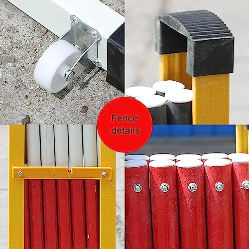 Barrera de Seguridad portátil Teles Traffic Bcade para cercas de accesos Exteriores con Ruedas, Resistente, fácil de Instalar, Ideal para Eventos, Obras de construcción y