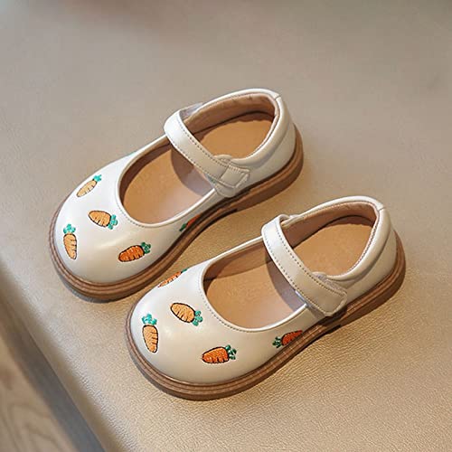Slides for Kids Shoes Kids Girls Dress Shoes Cute Carrot Pattern Leather Shoes Summer Outdoor Kids Dress Sandals Girls2