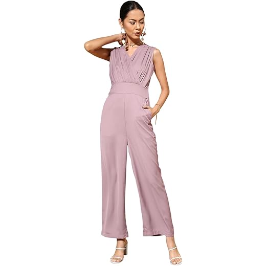 Lavender Wrap Jumpsuit
