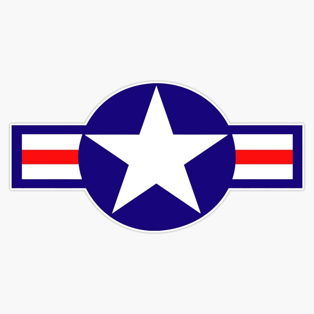 Aviation - Us Army - Cool Star Vinyl Waterproof Sticker Decal Car Laptop Wall Window Bumper Sticker 5"