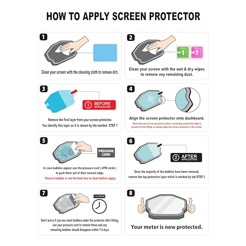 Image of Meter Display Screen Protector, Meter Guard for Reborn Classic 350, Classic 650 Bikes | Scratch Resistant | Water Resistant | HD Clear Vision (1-Free Random 6 inch Keychain)