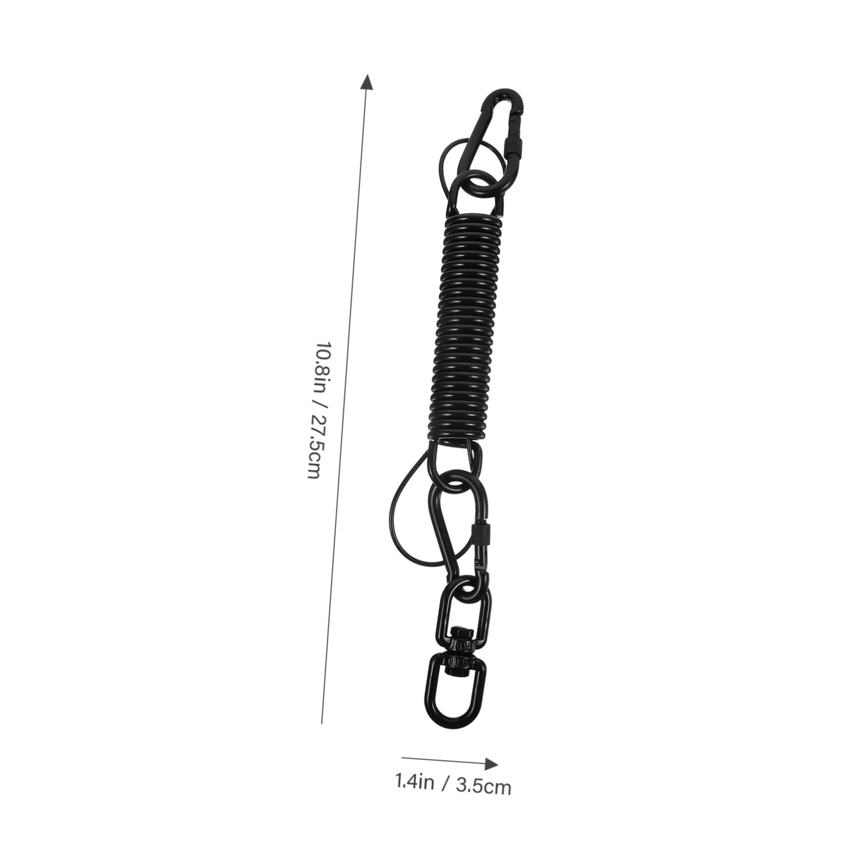 Kit de Resortes Oscilantes de Acero Inoxidable y Hierro para Colgar Hamacas y Sillas Colgantes, Anillos de Resorte para Uso en Exteriores y Suspensión Segura