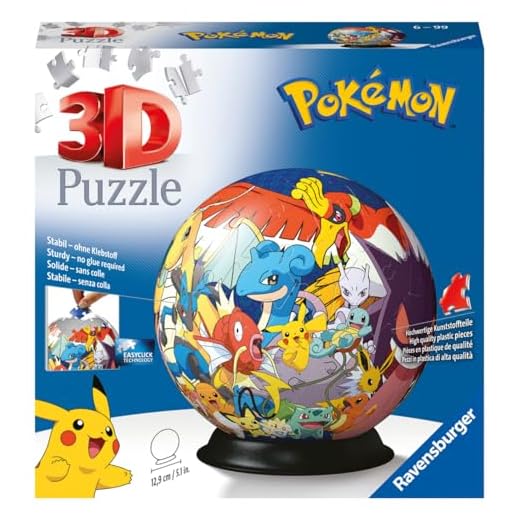 Ravensburger - Puzzle 3D, Ball Pokémon, per Adulti e Bambini 6+ Anni, Idea Regalo, 73 Pezzi