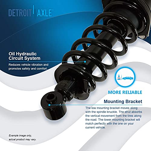 Image of Detroit Axle - 8pc Suspension Kit for 2005-2010 Scion tC Complete Front Rear Struts with Coil Spring Sway Bar Links 2006 2007 2008 2009 Replacement Quick Install Ready Struts Shocks Assembly