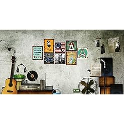 Sarekung 10PCS 20x30cm Signe de Plaque de Mur en métal Vintage Affiche pour café Bar pub bière Restaurant à Domicile - Les Beatles, Paul McCartney, John Lennon, RIngo Starr, George Harrison Sarekung 10PCS 20x30cm Signe de Plaque de Mur en métal Vintage Affiche pour café Bar pub bière Restaurant à Domicile – Image 2