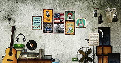 Sarekung 10PCS 20x30cm Signe de Plaque de Mur en métal Vintage Affiche pour café Bar pub bière Restaurant à Domicile - Les Beatles, Paul McCartney, John Lennon, RIngo Starr, George Harrison Sarekung 10PCS 20x30cm Signe de Plaque de Mur en métal Vintage Affiche pour café Bar pub bière Restaurant à Domicile – Image 3