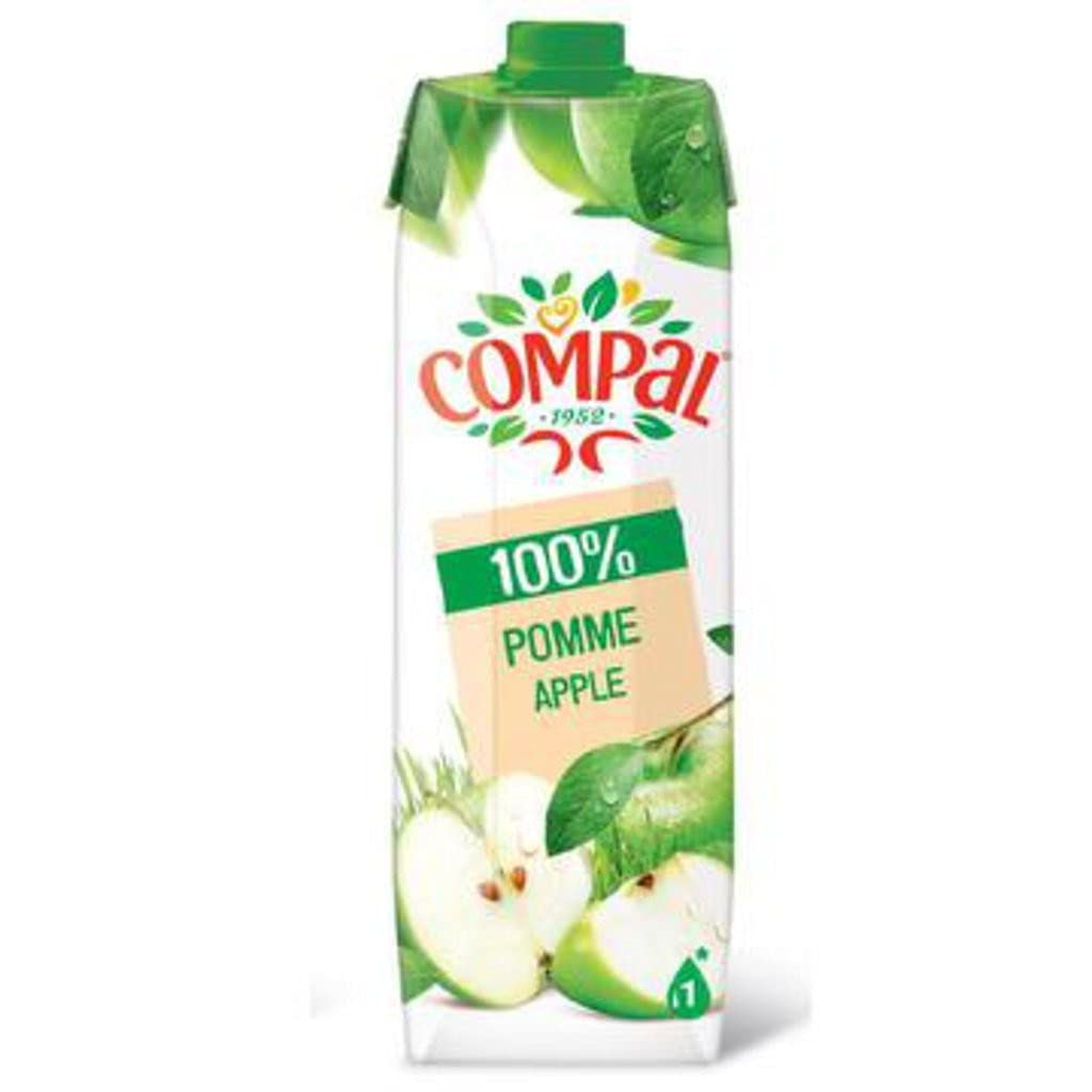 Compal Jugo de Manzana 1L (paquete de 12)
