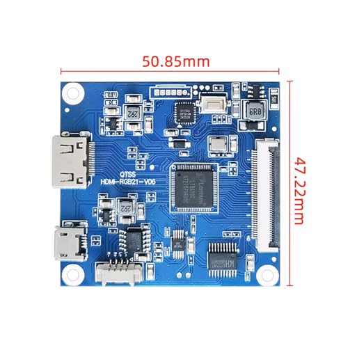 Image of TekGroAml 2.8 inch 480x640 IPS mini Square LCD Screen with HD Driver Board | 16.7M Color Display Module, SPI /RGB Interface, for DIY & Embedded Use,Micro USB Power port