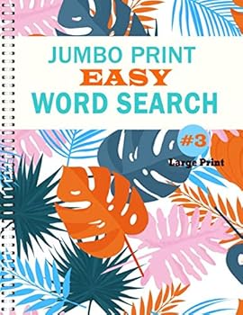 Paperback Jumbo Print Easy Word Search: #3 Puzzles (Large Print Word Search) [Large Print] Book