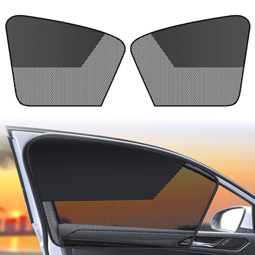 【Compatibile con la Maggior Parte delle Auto】Le dimensioni delle parasole finestrini auto sono: 49 cm × 65 cm (finestre anteriori), 48 cm × 80 cm (finestre posteriori). Il nostro tendina parasole auto si adatta alla maggior parte delle auto standard, compatte, CUV, SUV, station wagon, monovolume, berline, veicoli commerciali e finestrini laterali di camion con forma curva/rettangolare/trapezoidale.