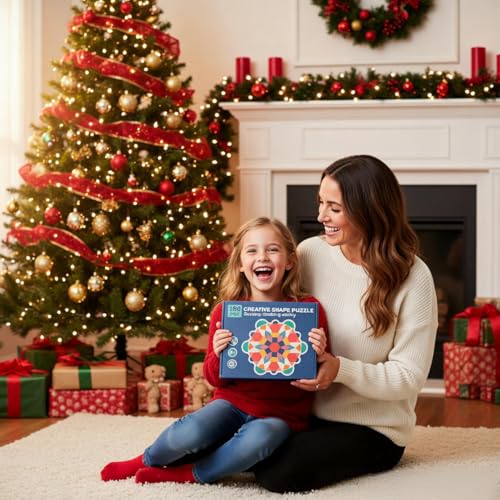 EACHHAHA Montessori Puzzle in Legno di 180 Forma Geometrica -Tangram Toy Card Divertente Giocattolo educativo - Ci Sono 180 Pezzi Geometriche e 24 carte di apprendimento-per 3 4 5 6 Anni Bambini