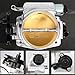 LOREADA 92mm Throttle Body for LS1 LS2 LS3 LS6 LS7 LSX GM Gen III LS Style 4 Bolt Intake Manifold, with Throttle Position Sensor and Idle Air Control TPS IAC Aluminum Silver